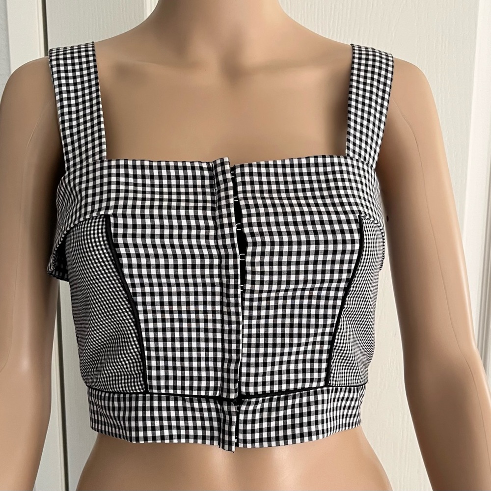 Nicholas Cropped Corset Top - Picture 2 of 15